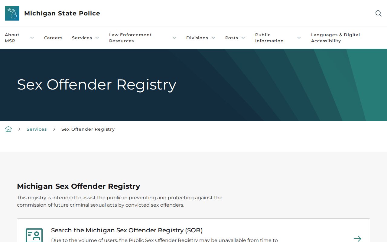 Mount Pleasant residents directory Michigan public offender registry